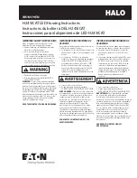 Eaton HALO H245ICAT Instructions preview