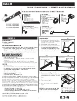 Eaton HALO HU2012PS2P930MBR Instructions Manual preview