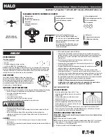 Preview for 1 page of Eaton HALO MS34 Instruction Manual