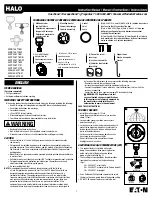 Preview for 1 page of Eaton Halo MSS153T18B Instruction Manual