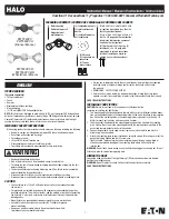 Eaton HALO PWT250PC Instruction Manual preview