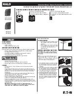 Предварительный просмотр 1 страницы Eaton HALO WP1050LPC Instruction Manual