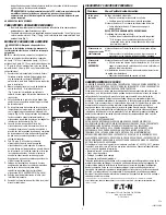 Preview for 4 page of Eaton HALO WP1050LPC Instruction Manual