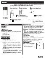 Предварительный просмотр 1 страницы Eaton Halo WP1150LPC Instruction Manual