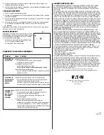 Предварительный просмотр 4 страницы Eaton Halo WP1150LPC Instruction Manual