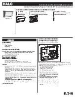 Eaton HALO WP2547LH Instruction Manual preview