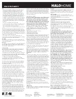 Предварительный просмотр 3 страницы Eaton HALOHOME HWAD1BLE40AWH Instructions