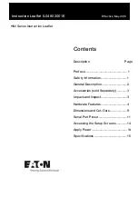 Eaton HMi Series Instruction Leaflet preview