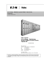 Предварительный просмотр 1 страницы Eaton Holec Capitole 40 User Manual