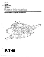 Preview for 2 page of Eaton Hydrostatic Transaxle 850 Series Repair Information