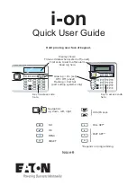Eaton i-on Quick User Manual preview