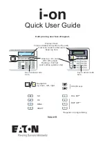 Eaton i-on1000EX Quick User Manual preview