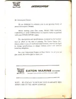 Preview for 2 page of Eaton Interceptor 165 Owner'S Manual