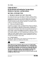 Предварительный просмотр 8 страницы Eaton IQ 200 Installation, Operation And Maintenance Manual