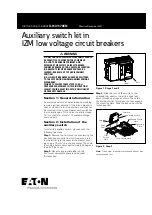 Eaton IZM Instructional Leaflet предпросмотр