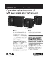 Предварительный просмотр 1 страницы Eaton IZM20 Operation And Maintenance Instructional Manual