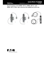 Preview for 1 page of Eaton KME6-1875-1 Installation Instructions Manual