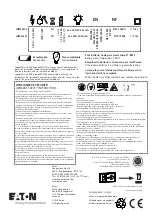 Preview for 4 page of Eaton LUM16125 Manual