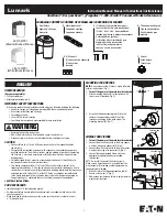 Eaton Lumark LEL10BPCI Instruction Manual preview