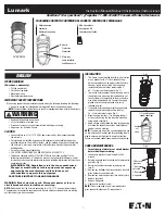 Eaton Lumark LVL20UG Instruction Manual preview