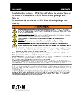 Eaton Lumark RPGC Series Installation Instructions Manual preview