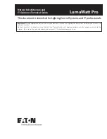 Eaton LumaWatt Pro Technical Manual предпросмотр