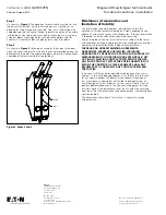 Preview for 2 page of Eaton Magnum DS Instruction Leaflet