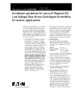 Предварительный просмотр 1 страницы Eaton Magnum DS Instructional Leaflet