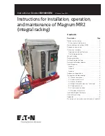 Eaton Magnum MR2 Instructions For Installation, Operation And Maintenance предпросмотр