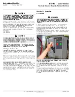 Preview for 20 page of Eaton Magnum Transfer Switch Instruction Booklet