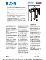 Предварительный просмотр 5 страницы Eaton MAXILINE MBF Series Operating Manual