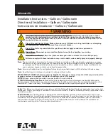 Eaton McGraw-Edison GLNA Galleonaire LED Installation Instructions Manual preview