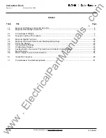 Предварительный просмотр 8 страницы Eaton MDN-408 Instructions For Installation, Operation And Maintenance