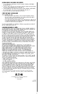 Preview for 6 page of Eaton Metalux 14SP4240RT Instruction Manual