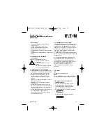 Preview for 17 page of Eaton MN05401014E Operating Instructions Manual