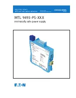 Предварительный просмотр 1 страницы Eaton MTL 9493-PS-XXX Instruction Manual