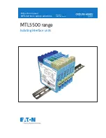 Eaton MTL5501-SR Instruction Manual предпросмотр