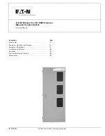 Eaton MTVXKDA20225WRU Instruction Booklet preview