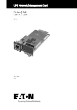 Eaton Network-M2 User Manual preview