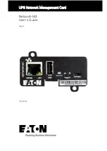 Предварительный просмотр 1 страницы Eaton Network-M3 User Manual