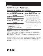 Preview for 1 page of Eaton NFFLD-L Installation Instructions Manual