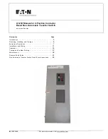 Предварительный просмотр 1 страницы Eaton NTCEC2X20400WRU O & M Manual