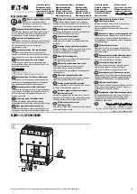 Eaton NZM1-4-XFI300R Instruction Leaflet preview