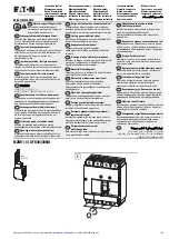 Eaton NZM1-XFIU Instruction Leaflet предпросмотр