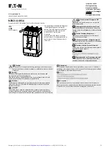 Preview for 1 page of Eaton NZM2-XKSA Instruction Leaflet