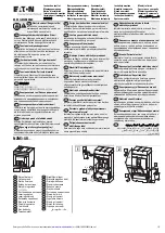 Предварительный просмотр 1 страницы Eaton NZM3-XR Series Instruction Leaflet