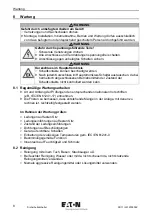 Предварительный просмотр 10 страницы Eaton P1-32/IGF1/SVD-SW/HI11/ATEX22 Operating Instructions Manual