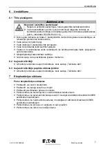 Preview for 105 page of Eaton P1-32/IGF1/SVD-SW/HI11/ATEX22 Operating Instructions Manual