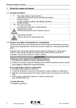 Preview for 108 page of Eaton P1-32/IGF1/SVD-SW/HI11/ATEX22 Operating Instructions Manual