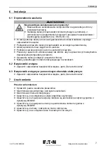 Preview for 129 page of Eaton P1-32/IGF1/SVD-SW/HI11/ATEX22 Operating Instructions Manual